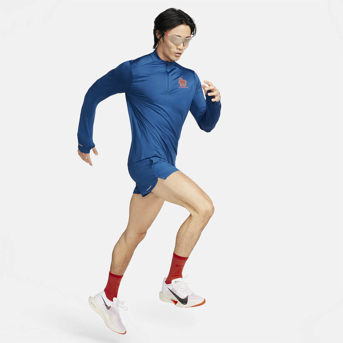Nike Dri-FIT Element Energy BRS Maglia Court Blue/Safety Orange