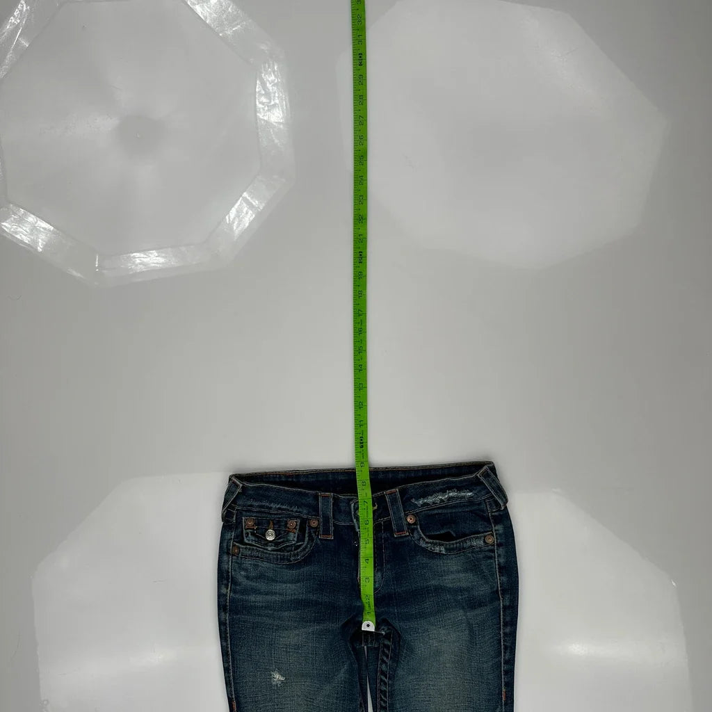 True Religion Slim Fit Jeans - 28W US 2 Dark Wash Denim