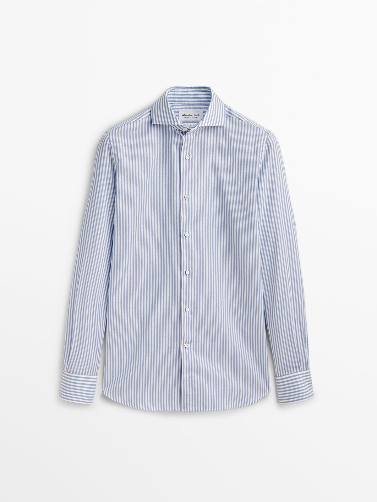 Camisa rayas estructura easy iron slim fit - AZUL