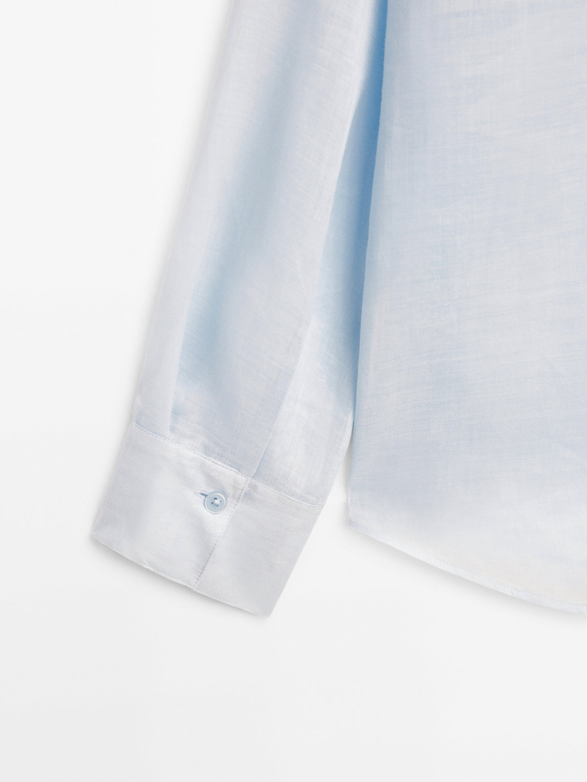 Camisa 100% ramio - CELESTE