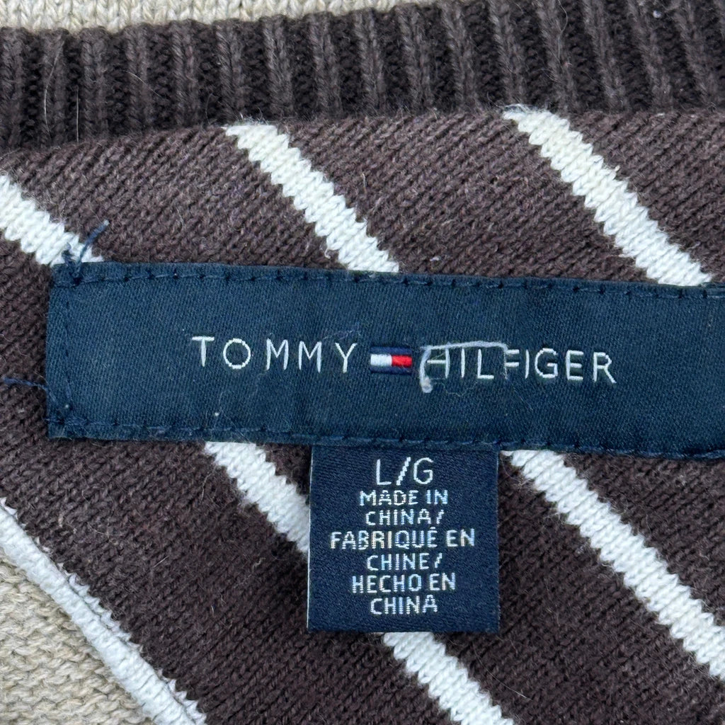 Tommy Hilfiger Sweater - Large Beige Cotton