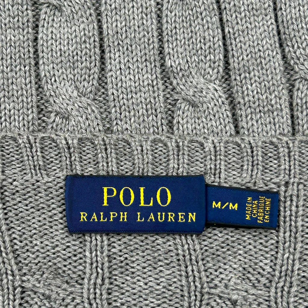 Polo By Ralph Lauren Sweater - Medium Gray Cotton