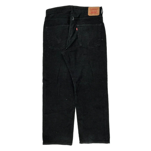 Levis 569 Cord Pants - 34″ Waist Black Cotton