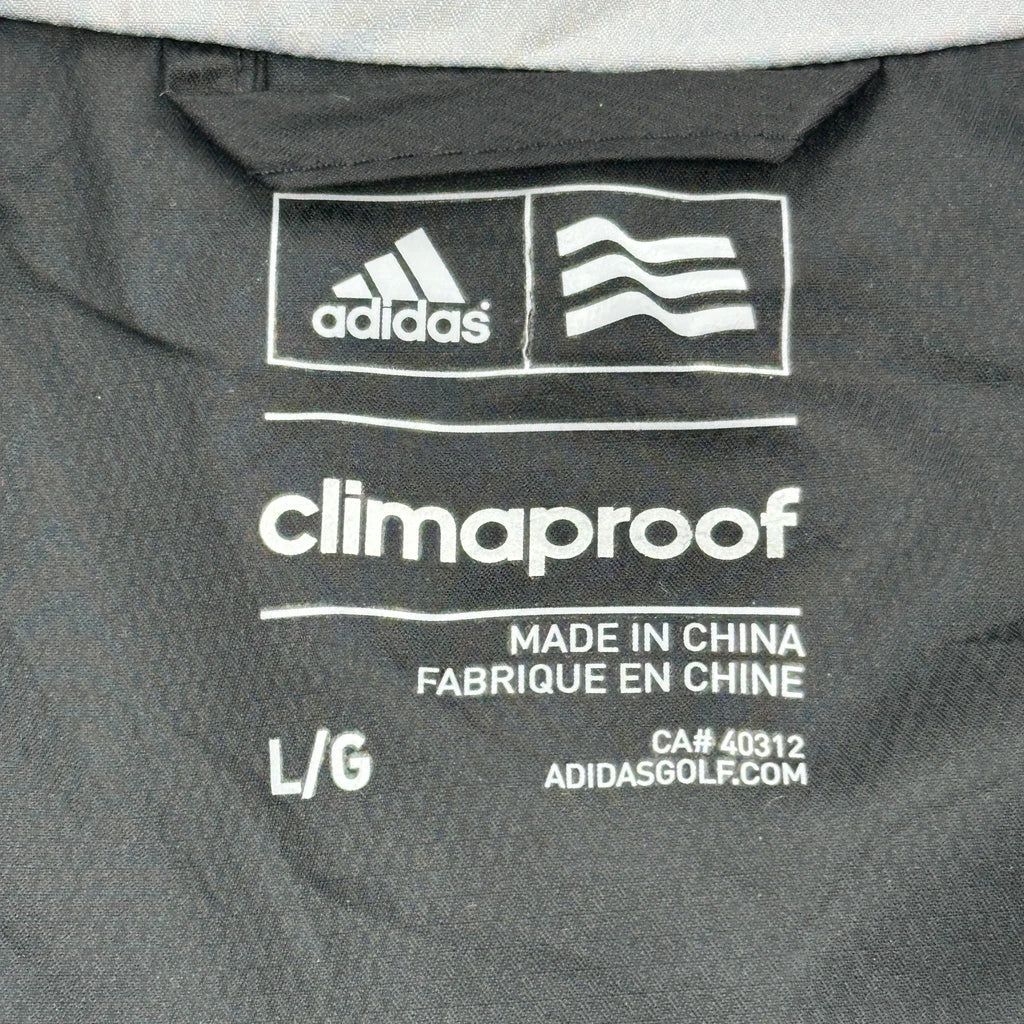 Adidas Windbreaker - Large Gray Polyester