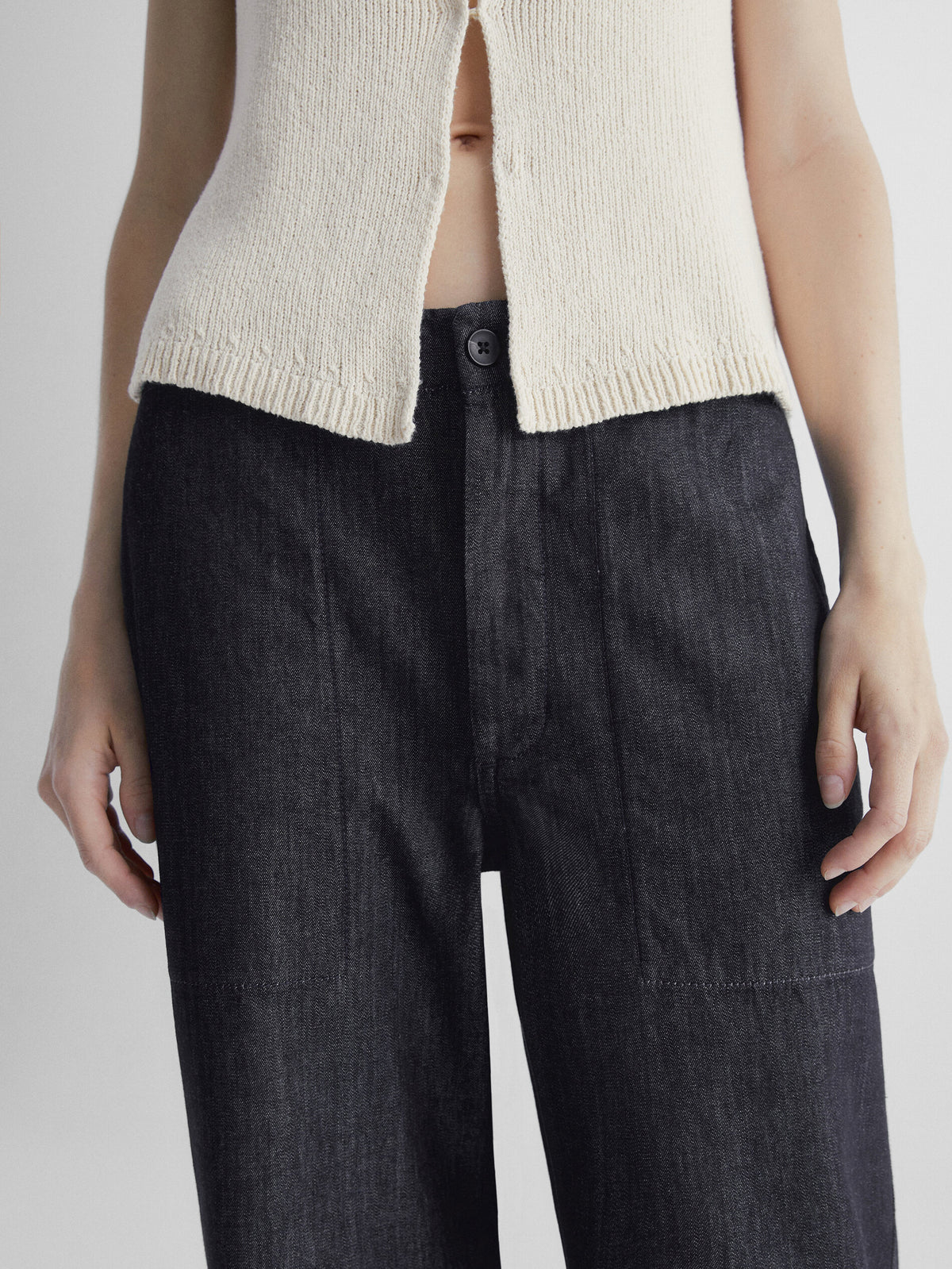 Pantalón vaquero carpenter tiro medio - AZUL OSCURO