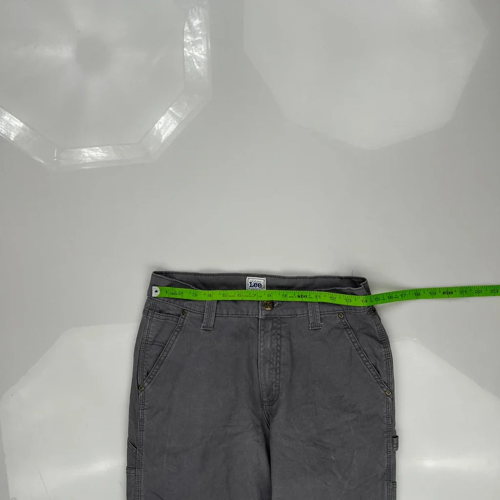 Lee Carpenter Pants - 29W 31L Gray Cotton