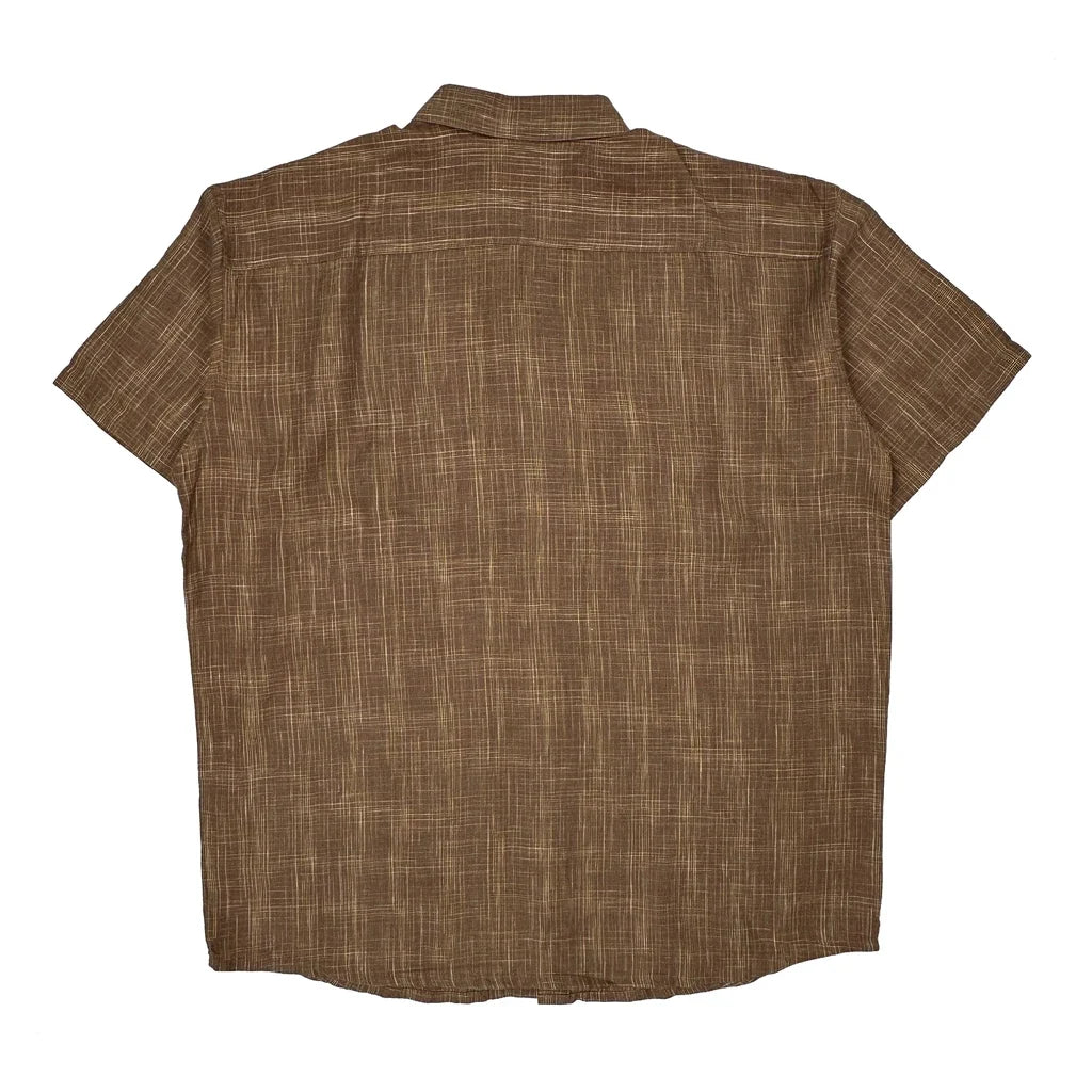 Patagonia Short Sleeve Shirt - XL Brown Linen