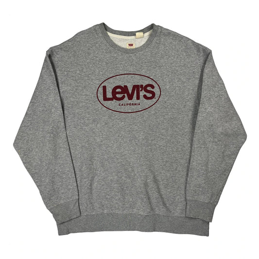 California Levis Sweatshirt - Large Gray Cotton
