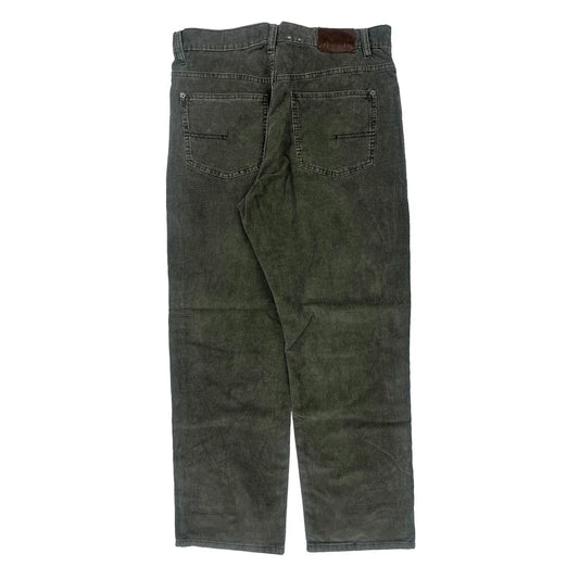 Calvin Klein Jeans Cord Pants - 32″ Waist Green Corduroy