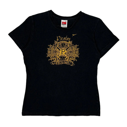 Piratas Nike Graphic T-Shirt - Medium Black Cotton