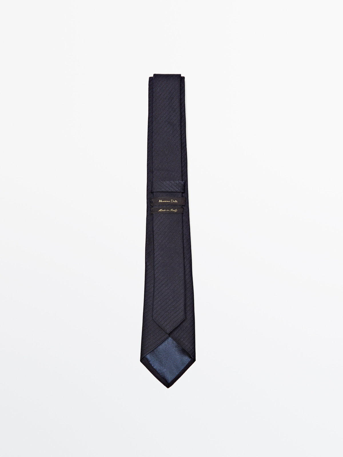 Corbata rayas mezcla algodón seda - AZUL MARINO