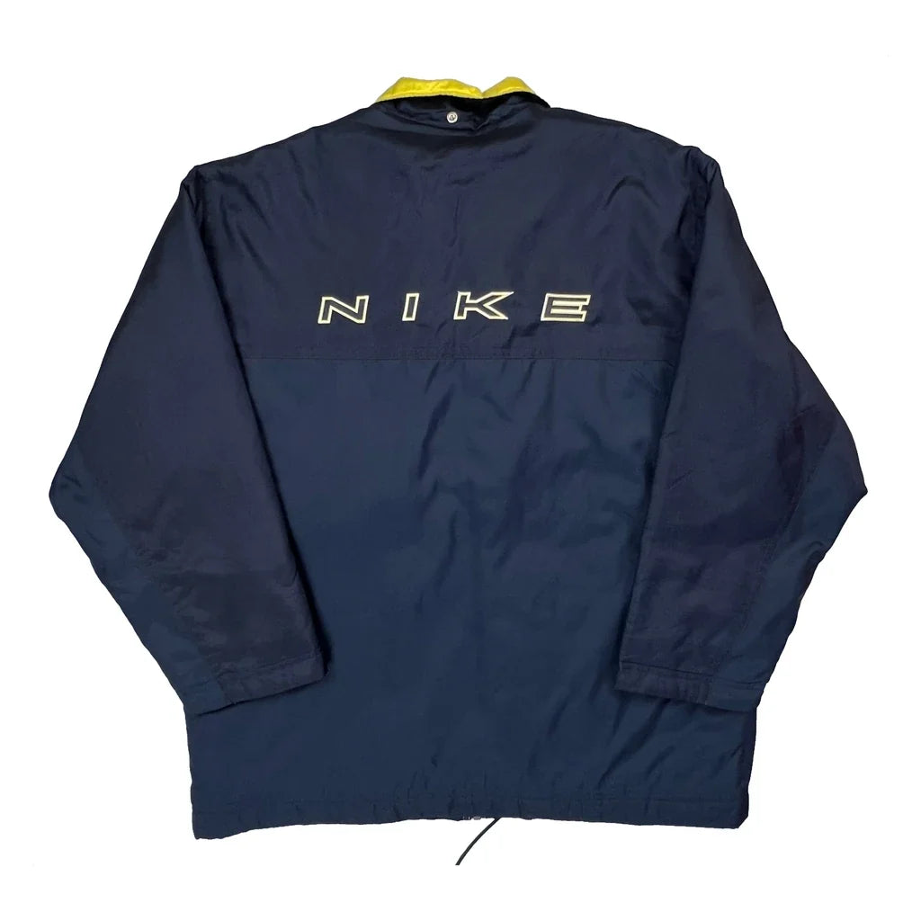 Nike Spellout Windbreaker - Medium Navy Polyester