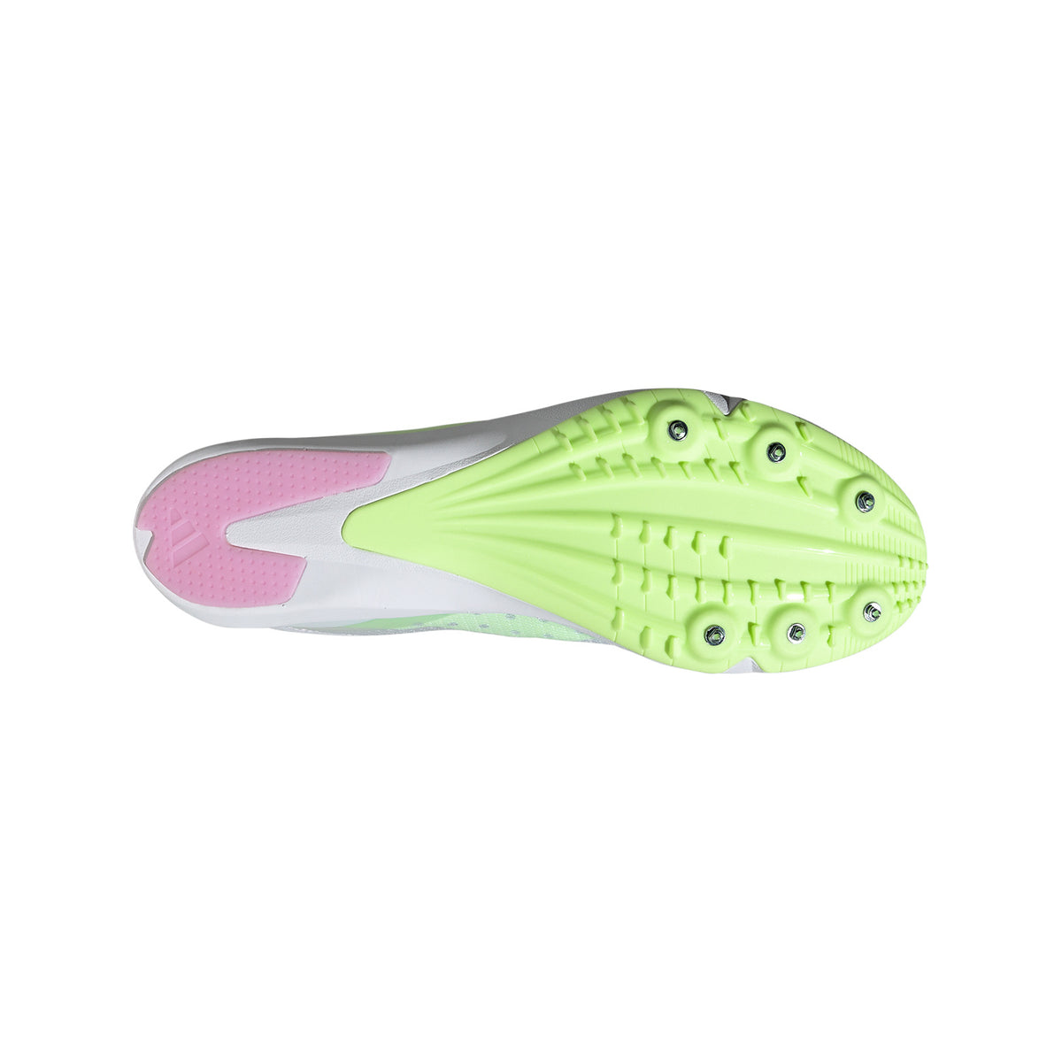 adidas adizero Distancestar Cloud White/Core Black/Green Spark