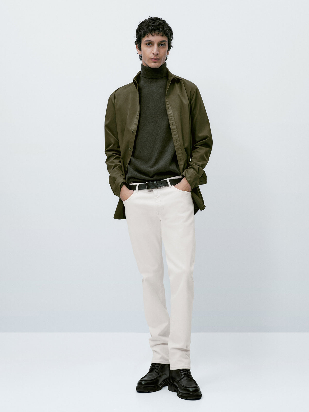 Pantalón vaquero selvedge slim fit - CRUDO