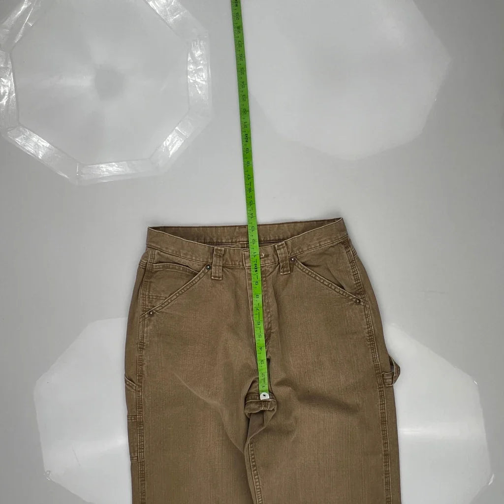 Wrangler Carpenter Pants - 31W 34L Brown Cotton