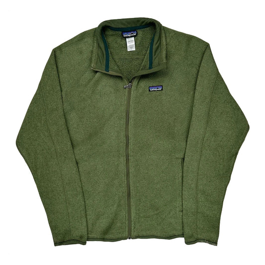 Patagonia Fleece Jacket - Large Green Polyester