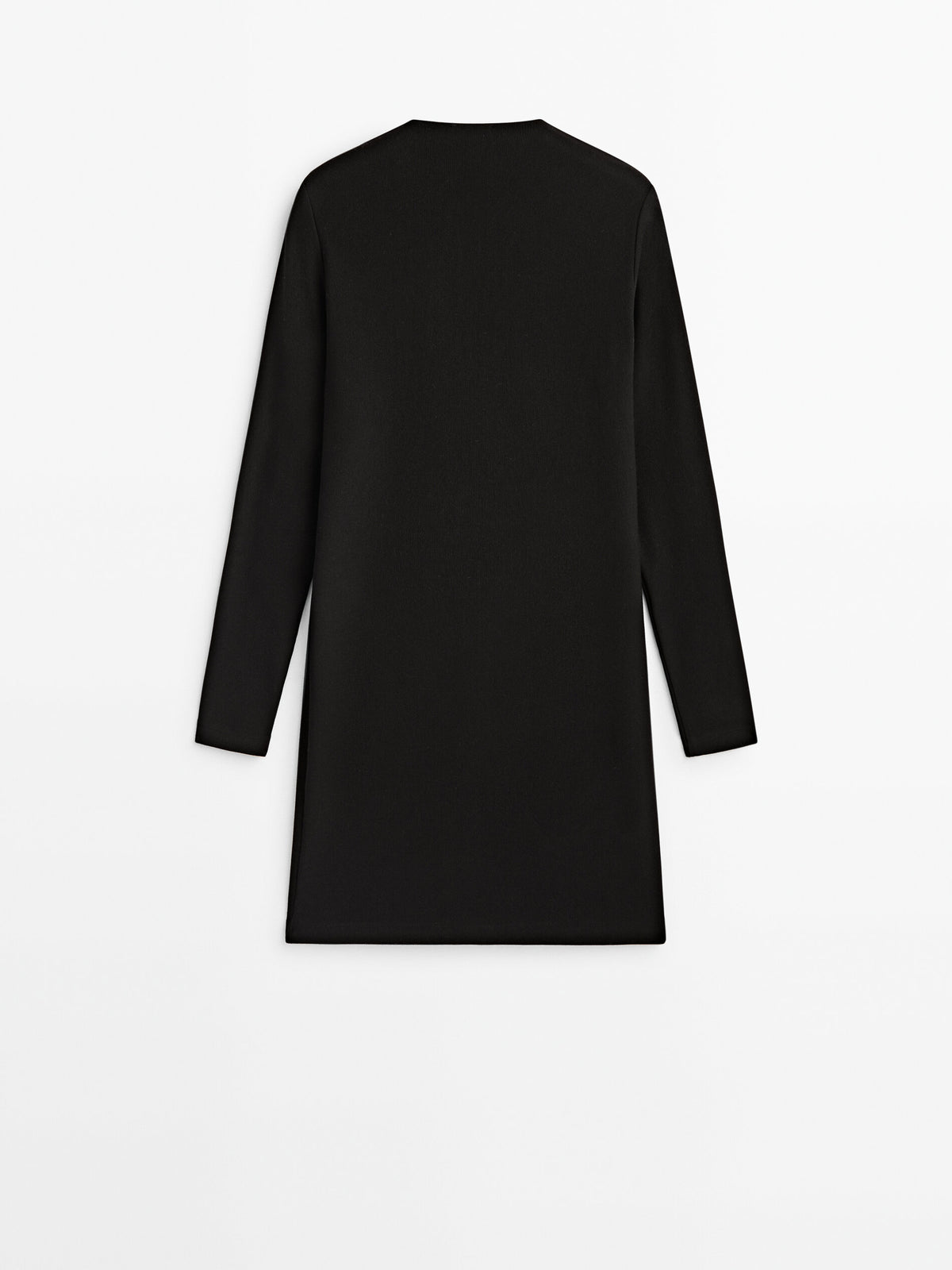 Vestido corto negro mini escote - NEGRO