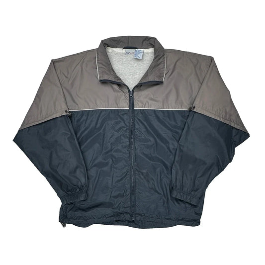 Reebok Windbreaker - XL Gray Nylon