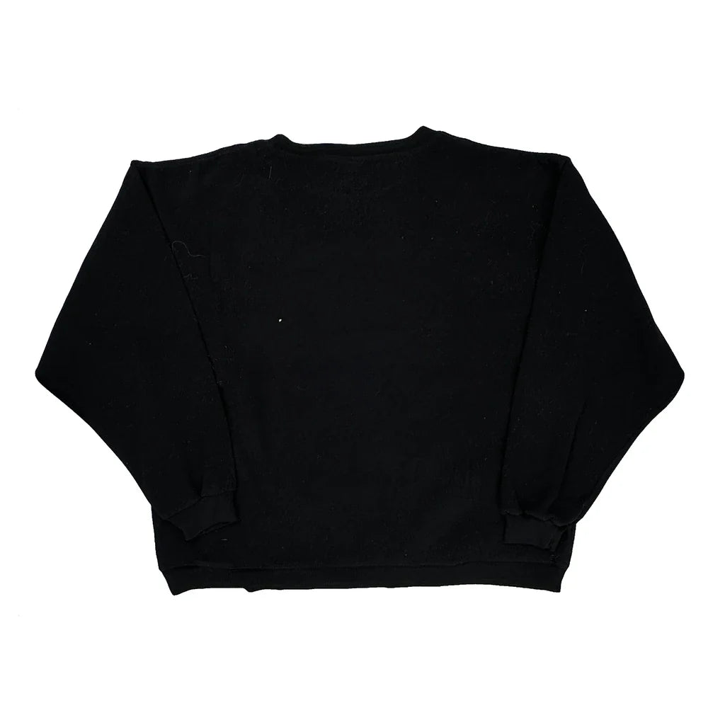 Mickey & Co. Cartoon Sweatshirt - Large Black Cotton