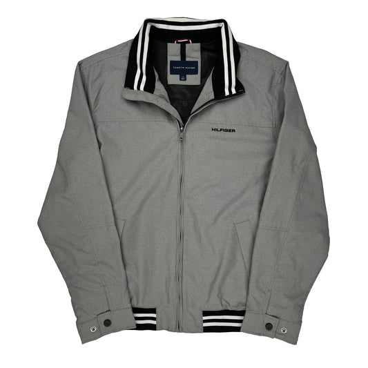 Tommy Hilfiger Jacket - Large Gray Polyester