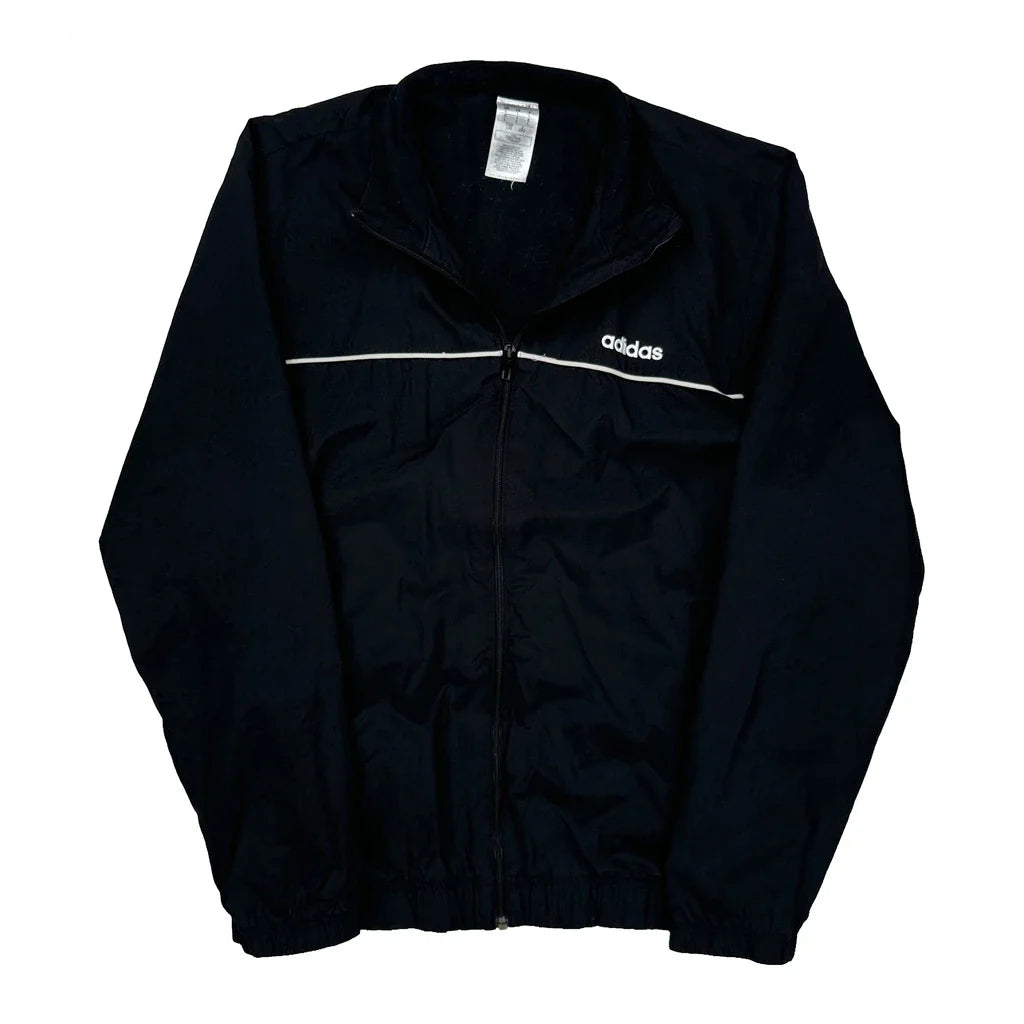 Adidas Windbreaker - Large Black Polyester