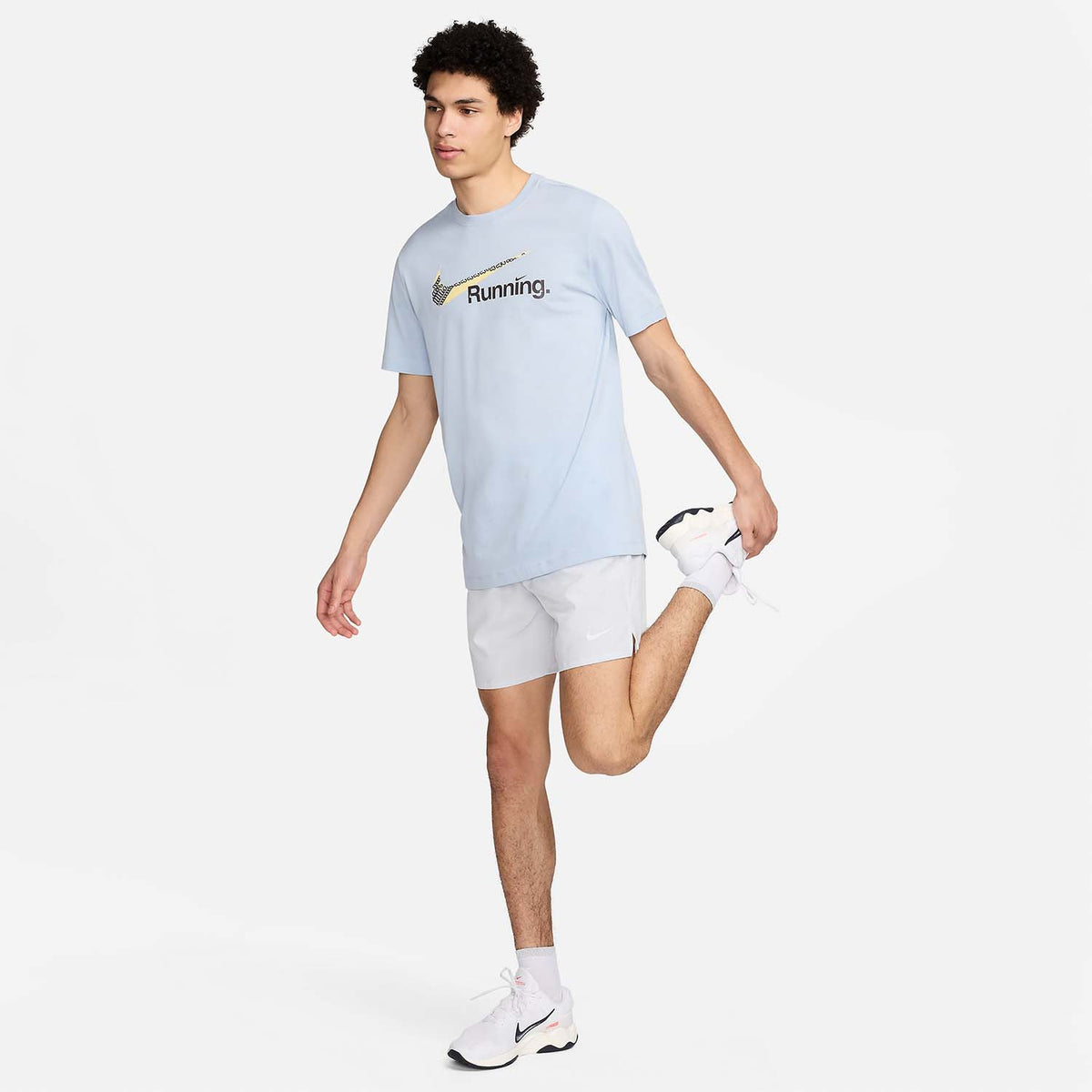 Nike Dri-FIT Swoosh Maglietta Light Armony Blue