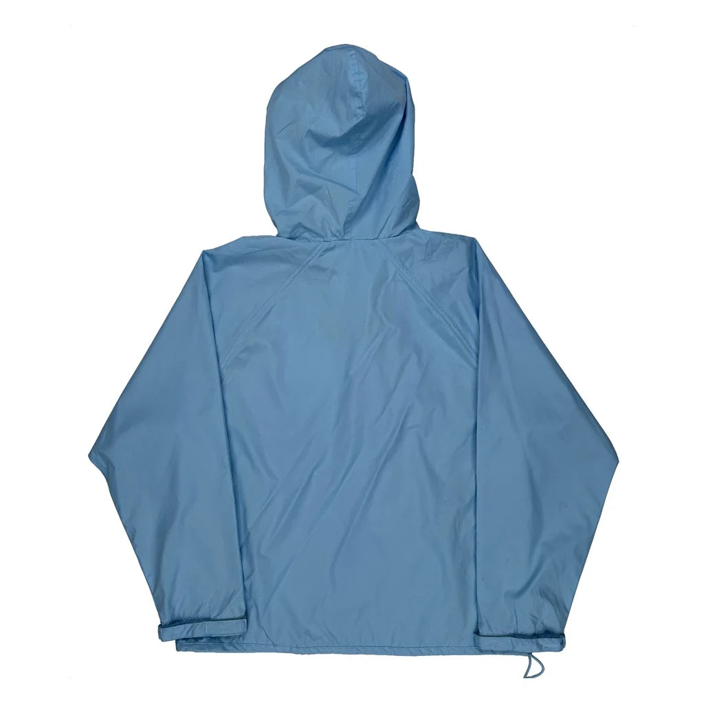 Reebok Windbreaker - Large Blue Polyester