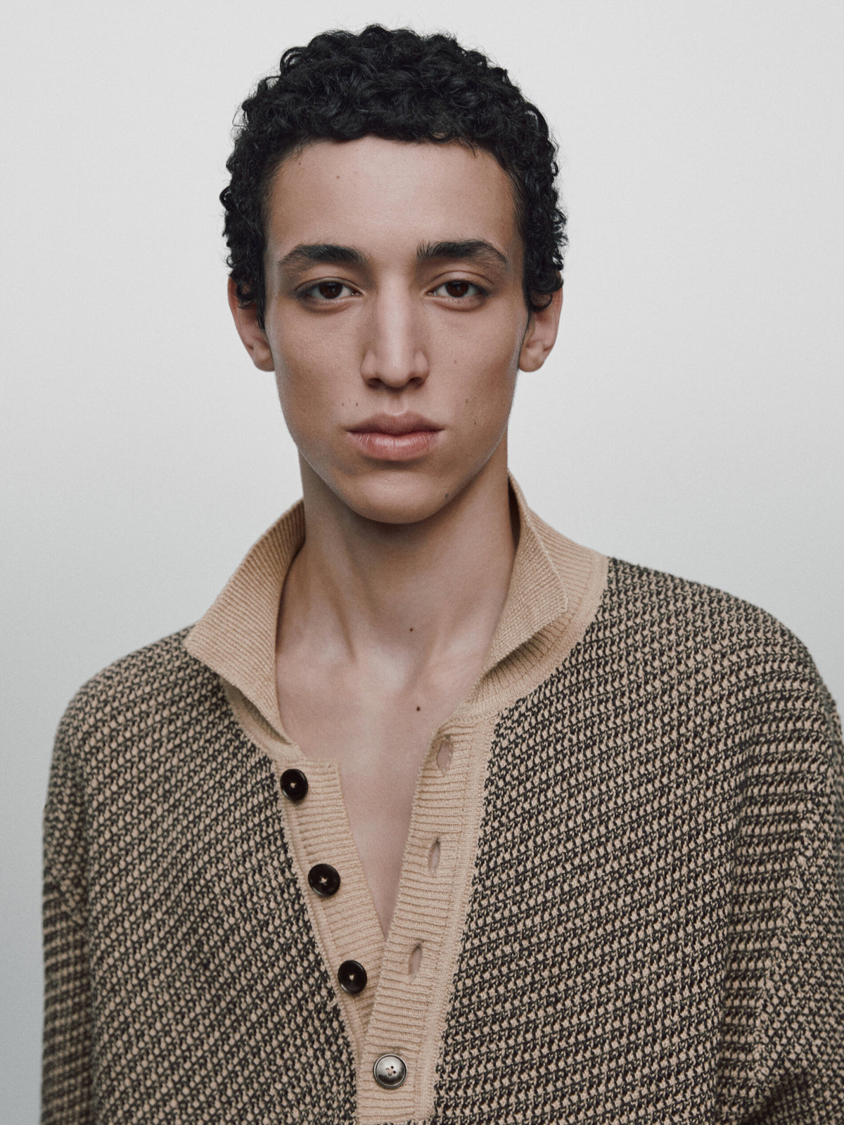 Jersey polo jacquard lino Limited edition - BEIGE