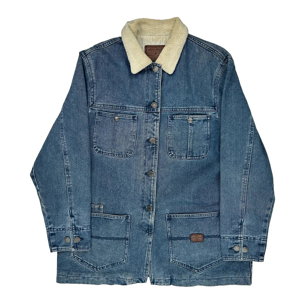 Ralph Lauren Collared Denim Jacket - Medium Blue Denim