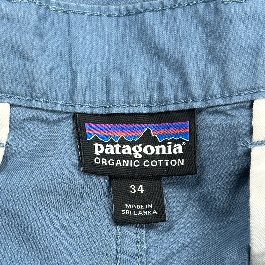Patagonia Chino Shorts - 34W 6L Blue Cotton