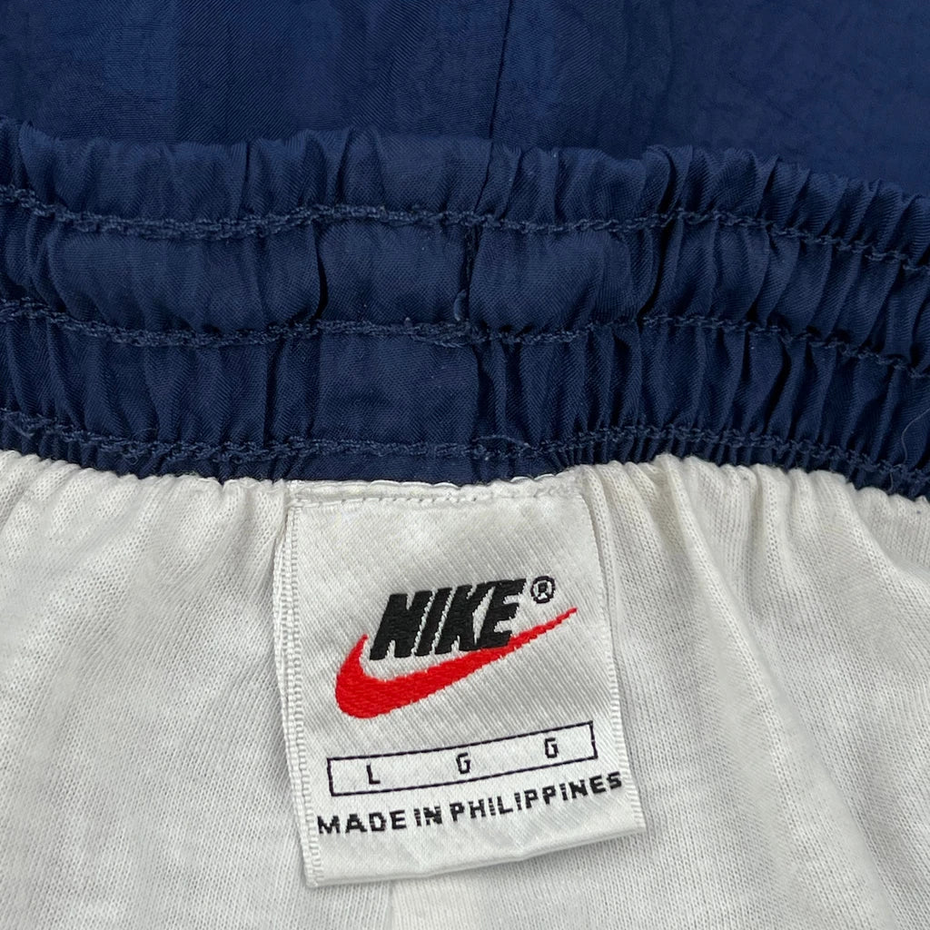 Nike Track Pants - Large Blue Polyester