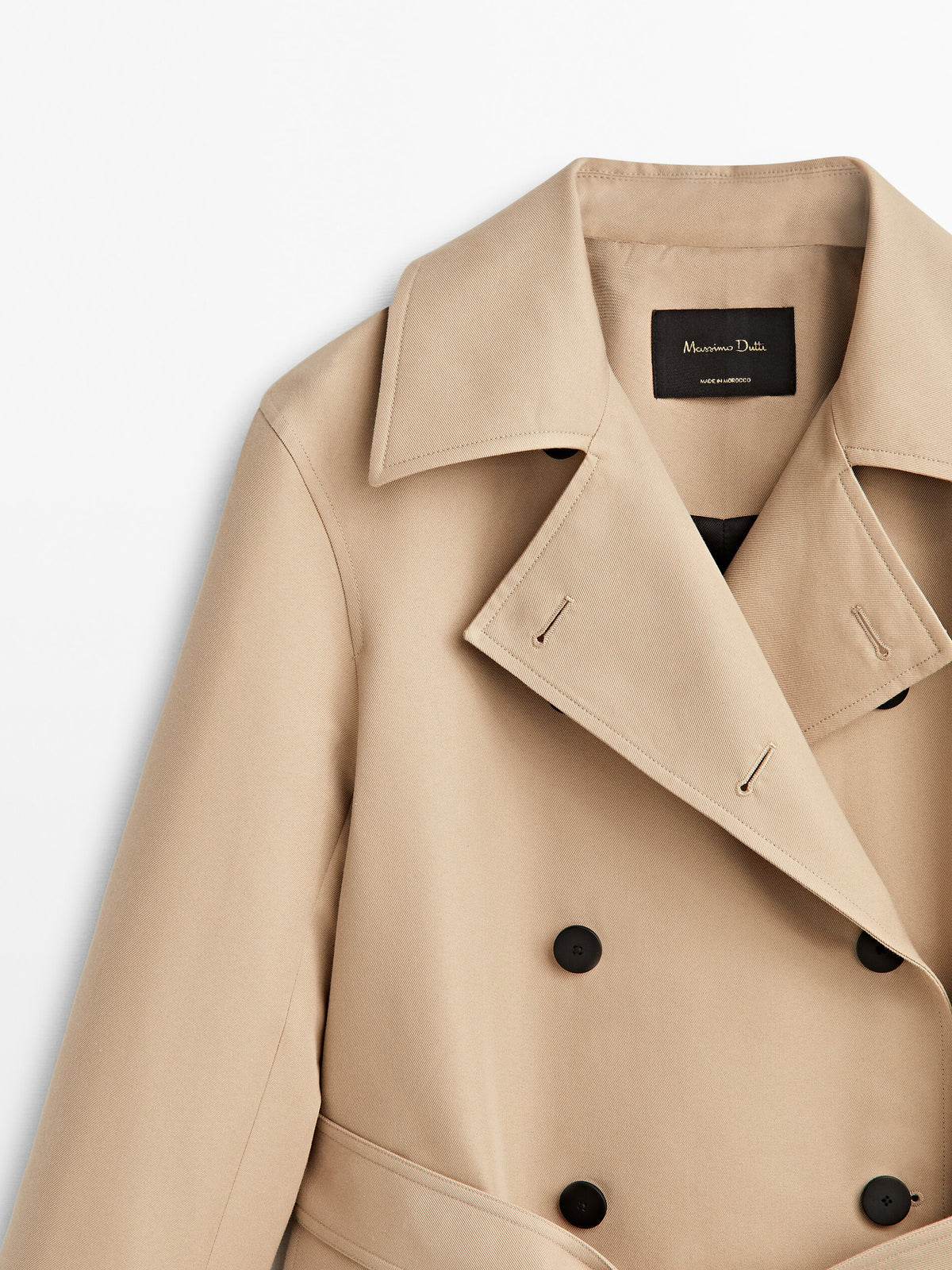 Chaqueta trench cinturón - CAMEL
