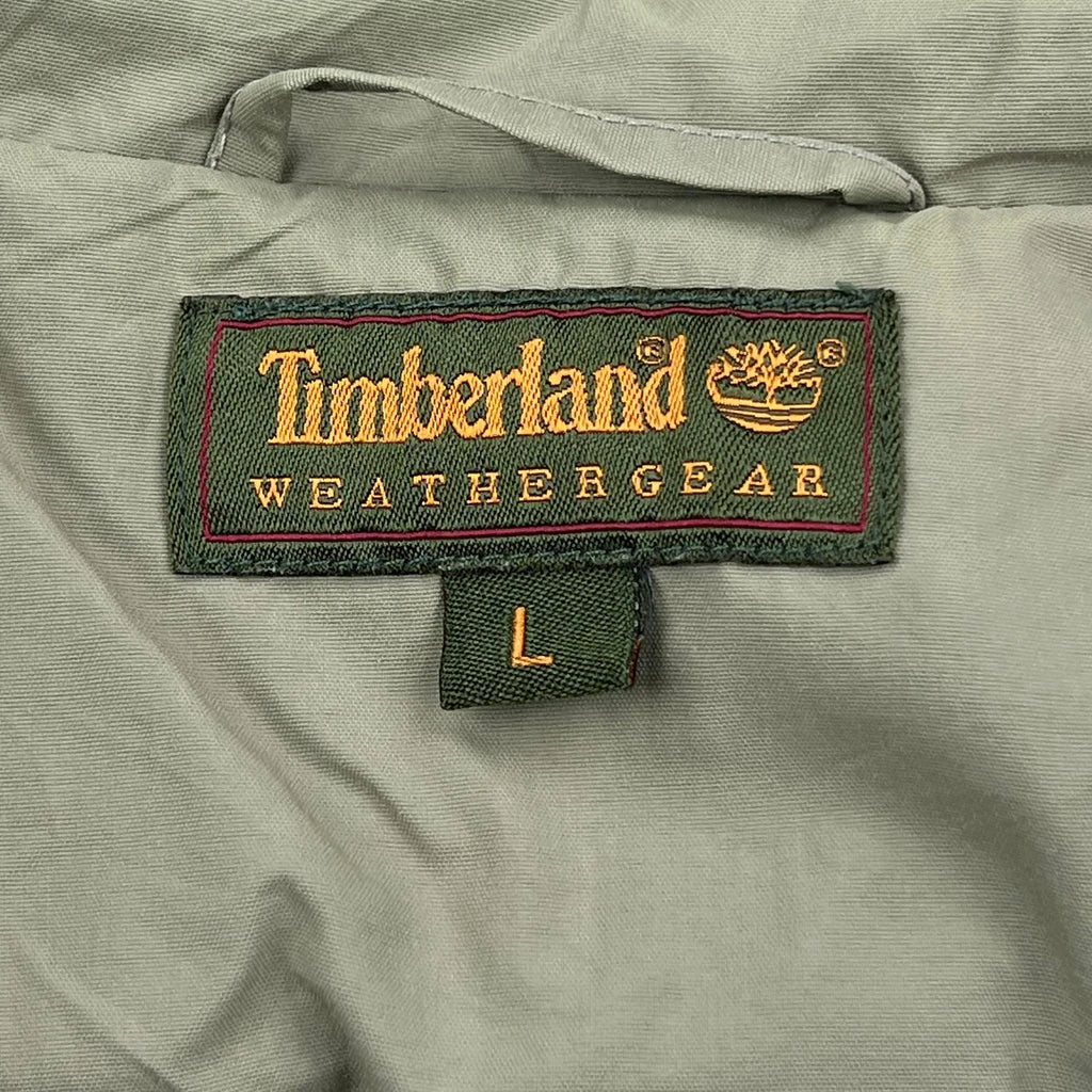 Timberland Windbreaker - Large Green Polyester