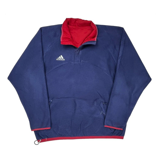 Adidas Reversible Fleece - XL Blue Polyester