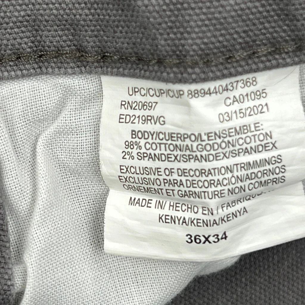 Dickies Carpenter Pants - 36W 34L Gray Cotton
