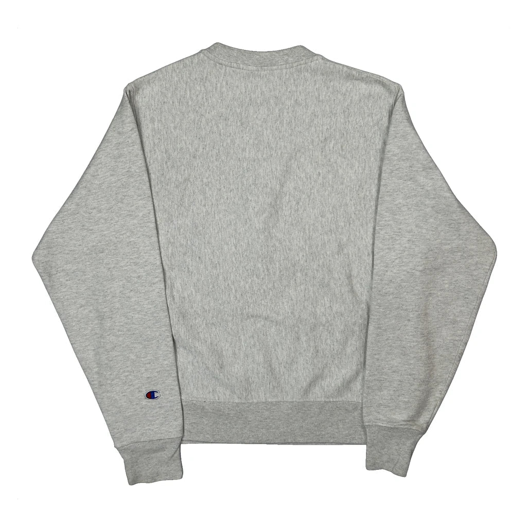 Reverse Weave Champion Miami College Sweatshirt - Small Gray Cotton