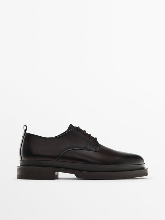Zapato piel napa marrón - Studio - MARRÓN