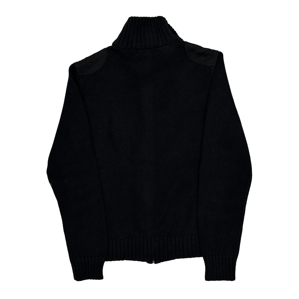 Ralph Lauren Zip Up - Medium Black Cotton