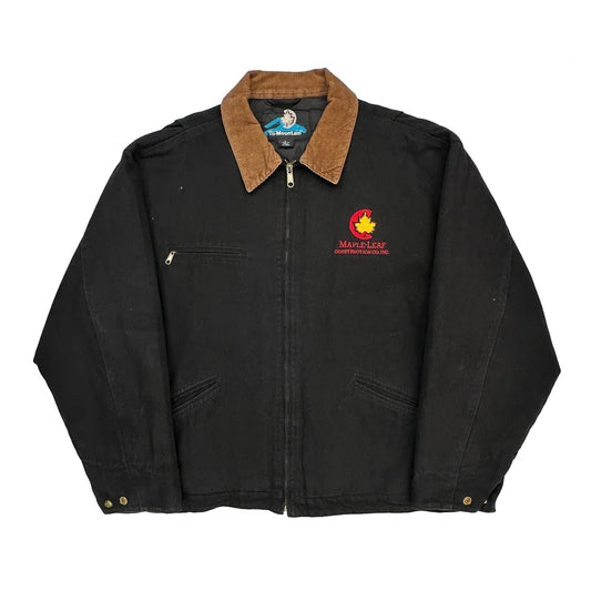 Tri-Mountain Detroit Workwear Jacket - Large Black Cotton