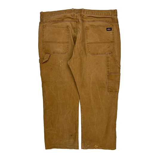 Dickies Carpenter Pants - 40W 26L Brown Cotton