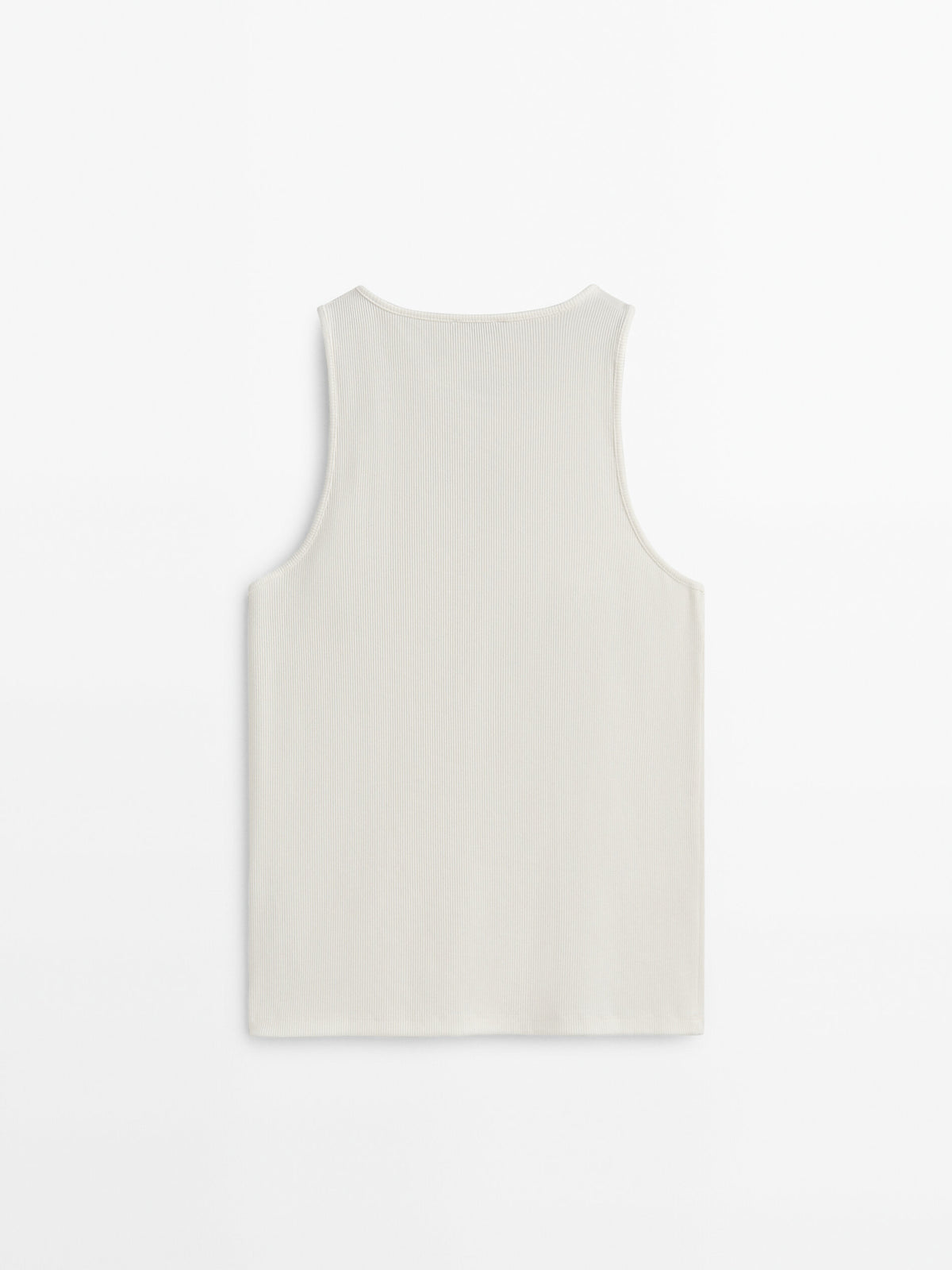 Camiseta cut out canalé - CRUDO