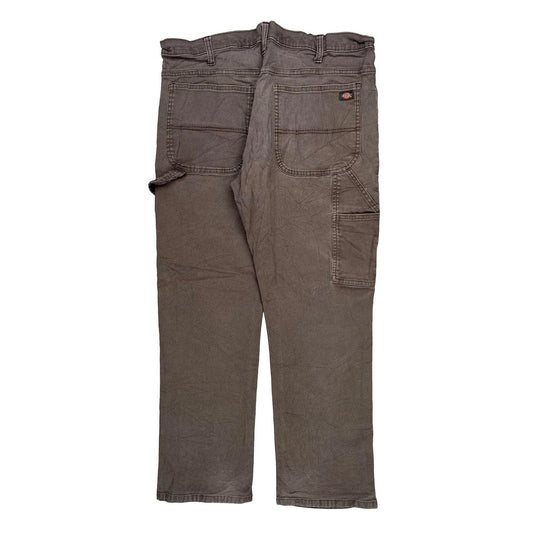 Dickies Carpenter Pants - 34W 29L Brown Cotton