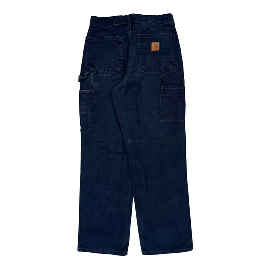 Carhartt B11 Mdn Carpenter Pants - 28W 30L Blue Cotton
