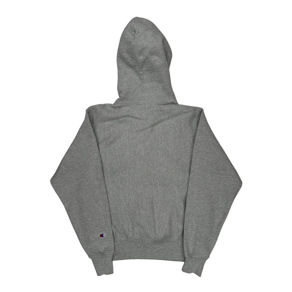 Reverse Weave Champion Hoodie - Small Gray Cotton