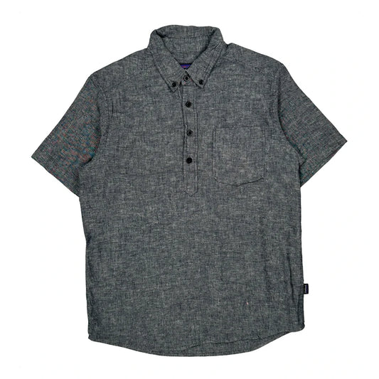 Patagonia Short Sleeve Shirt - Medium Gray Cotton