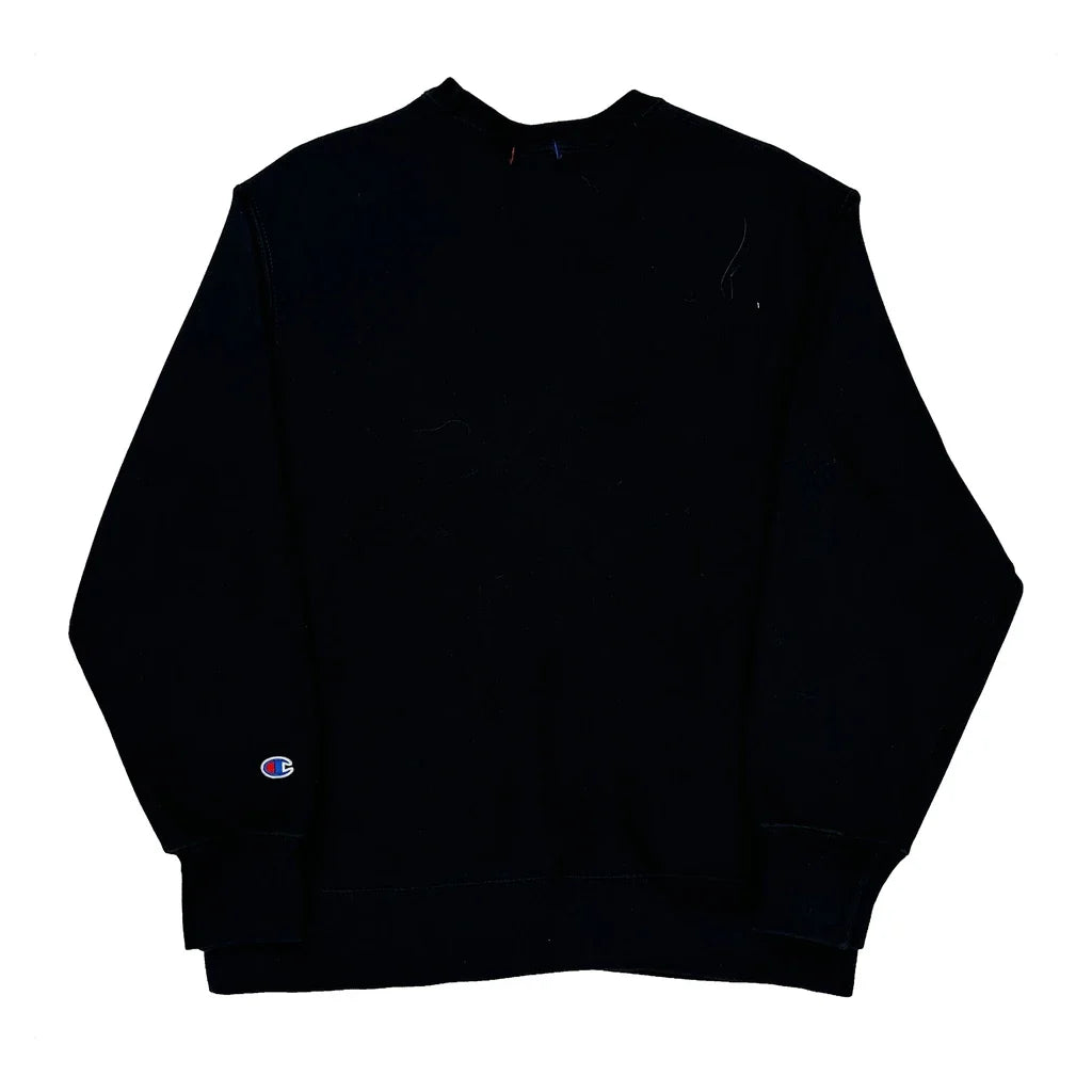 Reverse Weave Champion Sweatshirt - Medium Black Cotton