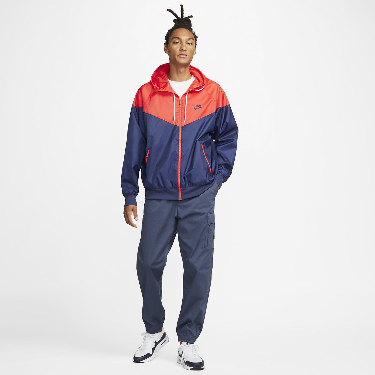 Nike Heritage Essentials Windrunner Giacca Midnight Navy/Light Crimson