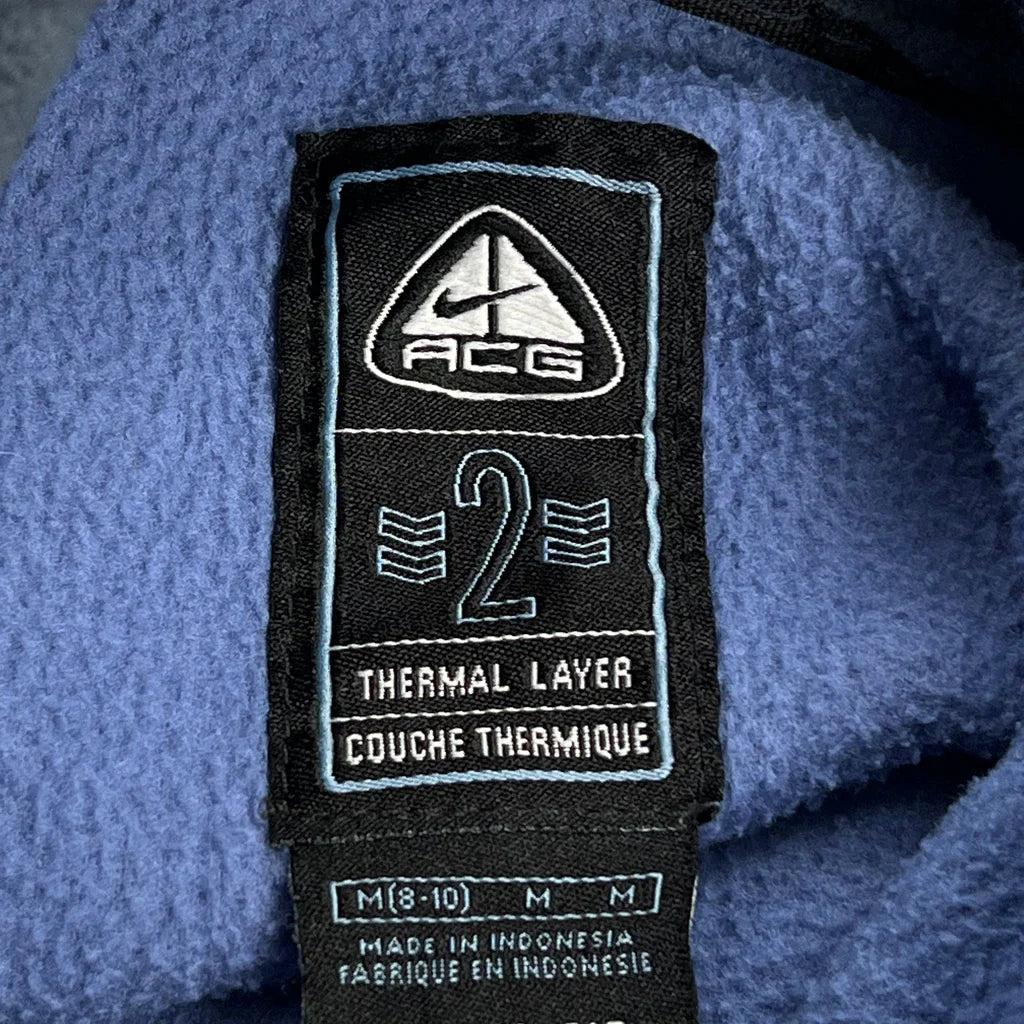 Nike Acg Fleece Jacket - Medium Blue Polyester