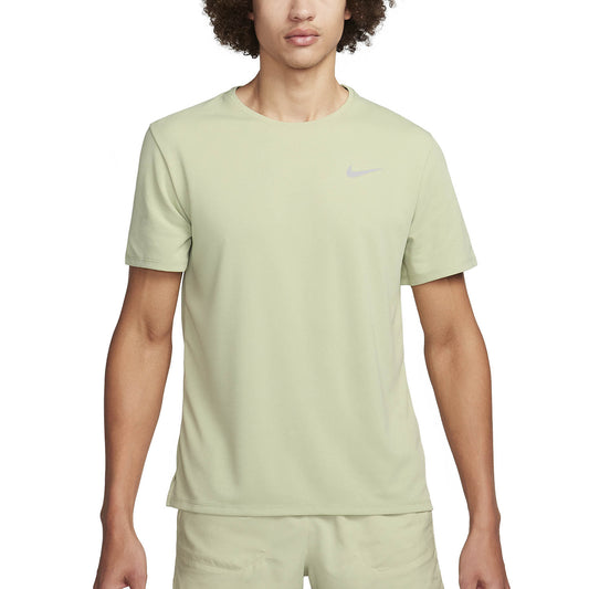 Nike Dri-FIT UV Run Division Miler Maglietta Sea Glass/Olive Aura/Heather/Reflective Silver
