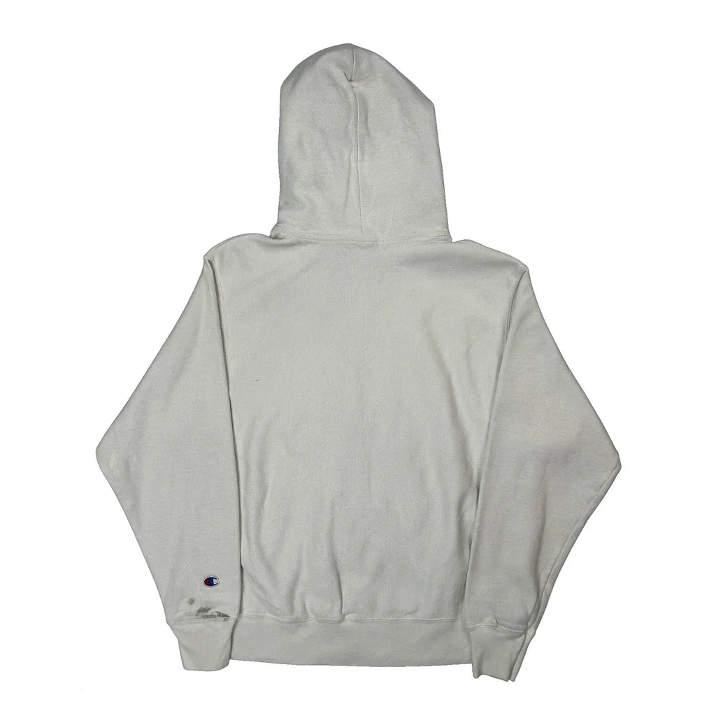 Reverse Weave Champion Hoodie - Medium White Cotton
